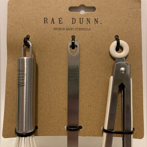 Rae  Dunn 3 pc Mini Utensil Set Brand New - Picture 6 of 8